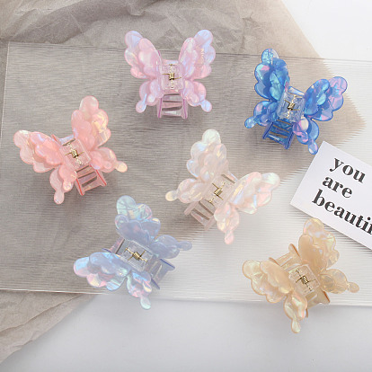 Butterfly Acrylic Claw Hair Clips, Hair Accessories for Women & Girls