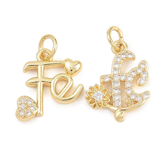 Латунные микропаве прозрачные подвески с фианитом, без кадмия и без свинца