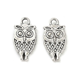 Сплавочные подвески тибетского стиля, без кадмия и без свинца, сова прелести