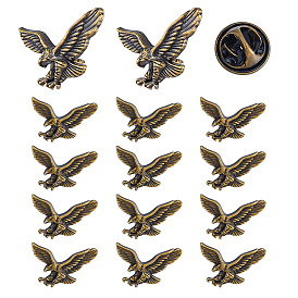 15Broche en alliage pièces, Broches aigle pour vêtements de sac à dos