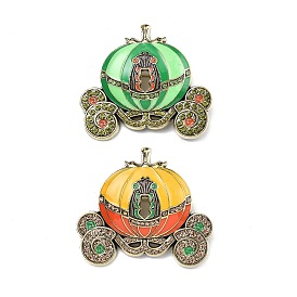 Эмалевые булавки в виде кареты из тыквы, броши из сплава для одежды рюкзака