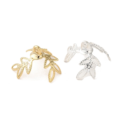 Brass Bead Caps, Leaf