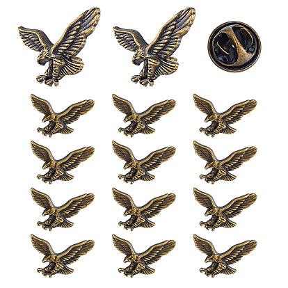 15Broche en alliage pièces, Broches aigle pour vêtements de sac à dos
