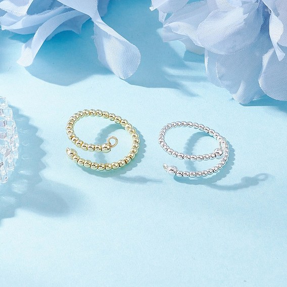 2 шт 2 цвета гальванизированные немагнитные синтетические гематитовые бусины манжеты кольца, женское кольцо из латунной проволоки