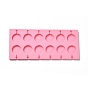 DIY Lollipop Making Food Grade Silicone Molds, Candy Molds, Flat Round, 12 Cavities