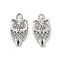 Сплавочные подвески тибетского стиля, без кадмия и без свинца, сова прелести