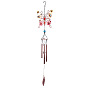 Wind Chimes, Glass & Iron Art Pendant Decorations, with Acrylic, Butterfly