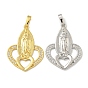 Латунные микро проложить кубического циркония подвески, долговечный, без кадмия и без свинца, сердце и богиня