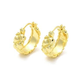 Brass Triangle Hoop Earrings for Women