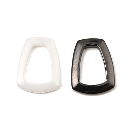 Bioceramics Zirconia Ceramic Linking Ring, Nickle Free, No Fading and Hypoallergenic, Trapezoid Connector