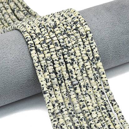 Природные яшмы далматин бисер нитей, матовые, дисковые бусы, Heishi бусы