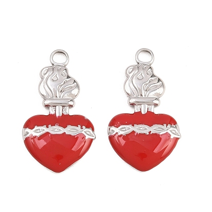 304 нержавеющей стальной эмали подвески, чары священного сердца