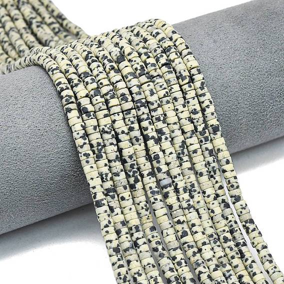 Природные яшмы далматин бисер нитей, матовые, дисковые бусы, Heishi бусы