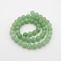 Natural Green Aventurine Round Bead Strands