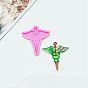 Caduceus Symbol DIY Pendant Silicone Molds, Resin Casting Molds, For UV Resin, Epoxy Resin Jewelry Making