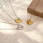 304 pendentifs en acier inoxydable, cœur