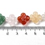 Mixed Gemstone Beads Strands, 4-Petal Flower