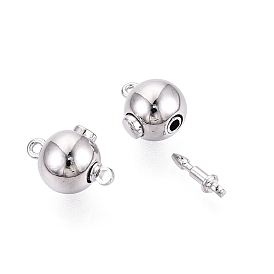 Застежки латунные коробки, круглые, 1 нитей, 2-луночное