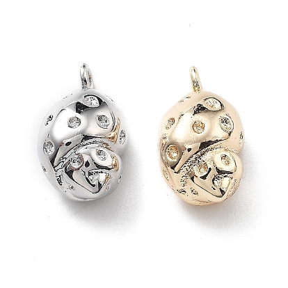 Латунные подвески, без кадмия, без никеля и без свинца, подвески в форме ракушек