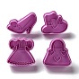 Goddess Themed PET Plastic Cookie Cutters, with Iron Press Handle, Shoes, Dress, Hat & Bag