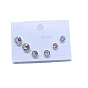 Minimalist Sparkling Zirconia Earrings Set - 6 Pieces of S925 Sterling Silver Jewelry