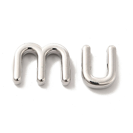 Alloy Beads, Long-Lasting Plated, Cadmium Free & Lead Free, Letter