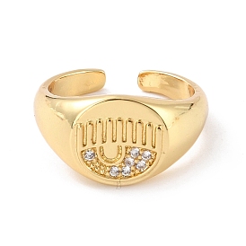 Овальные кольца-печатки с кубическим цирконием для нее, регулируемое кольцо на запястье, без кадмия и без свинца