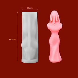 3D Wedding Bride Groom DIY Silicone Candle Molds, Aromatherapy Candle Moulds, Scented Candle Making Molds