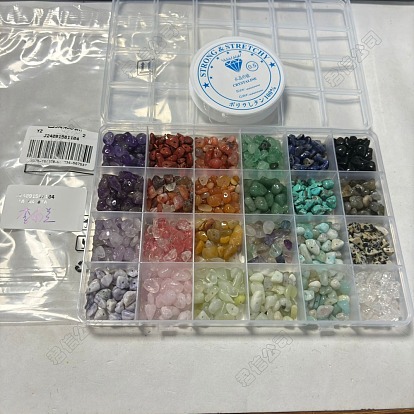 Kits de fabrication de bracelets en pierres précieuses naturelles et synthétiques à faire soi-même