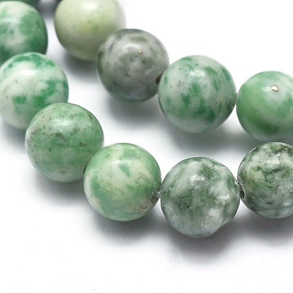 Natural Qinghai Jade Beads Strands, Round