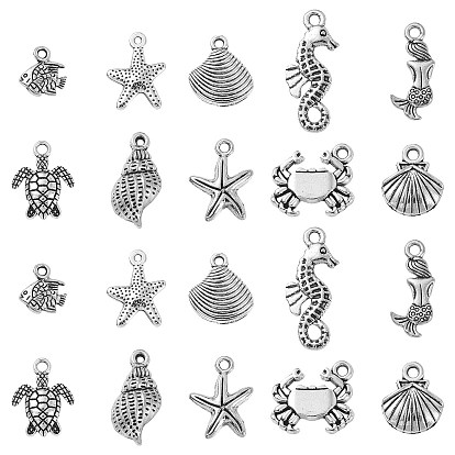 Сплавочные подвески тибетского стиля, без кадмия и без свинца, разнообразные