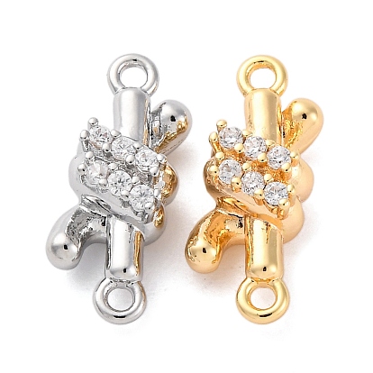 Подвески латунные горный хрусталь