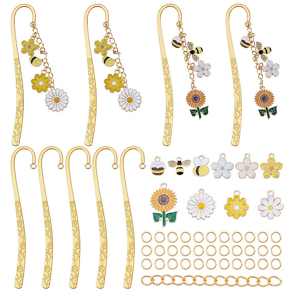 Наборы для изготовления подвесок из эмалевого сплава в виде цветочных пчел своими руками