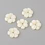 Perles de coquillages naturels d'eau douce, fleur