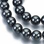 Non-magnetic Synthetic Hematite Beads Strands, Grade A, Round, 15.5 inch