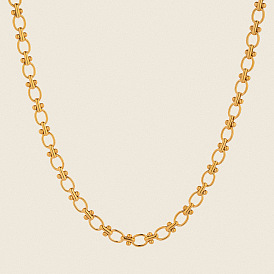 7мм 304 ожерелья из нержавеющей стали ручной работы с овальными звеньями