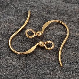 Pendientes de plata de ley chapados en oro de 18 k, 15 mm, Agujero: 1.5 mm, sobre 500 unidades / 100 g