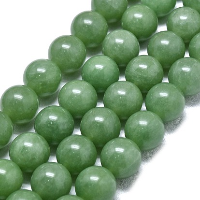 Натуральный Malaysia нефритовые бусы пряди, окрашенная и подогревом, круглые