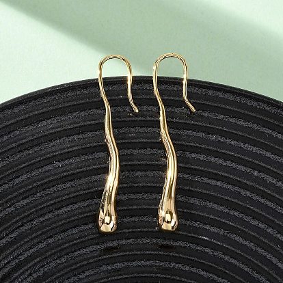 Серьги-подвески из латуни в форме капли, без никеля 