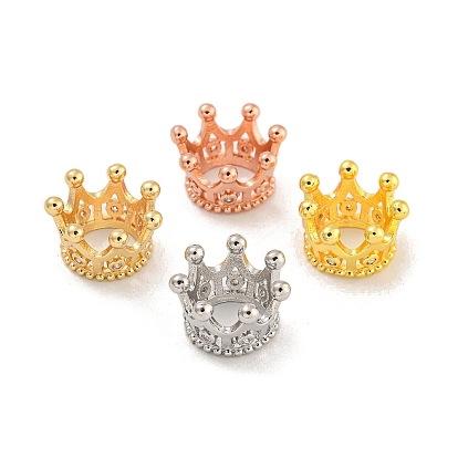 Латуни европейского бисера, бусины с большим отверстием, с четким кубического циркония, долговечный, без свинца и без кадмия, корона