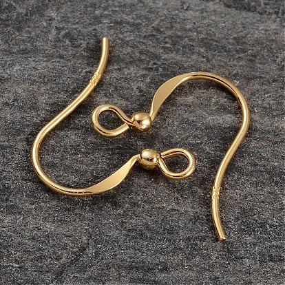 Pendientes de plata de ley chapados en oro de 18 k, 15 mm, Agujero: 1.5 mm, sobre 500 unidades / 100 g