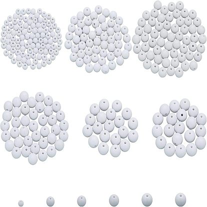 340 непрозрачные акриловые бусины, круглые