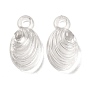 Transparent Acrylic Pendants, Oval Charms