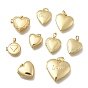 Подвески-медальоны в форме сердца из латуни ко Дню святого Валентина, без кадмия и без свинца, долговечный, стойки покрытие