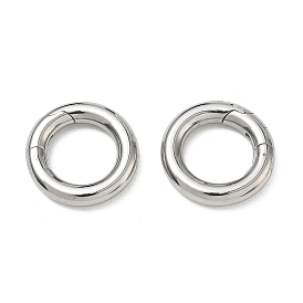 304 Stainless Steel Spring Gate Rings, O Rings, Ion Plating (IP), Ring