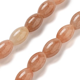 Natural Topaz Jade Beads Strands, Rice