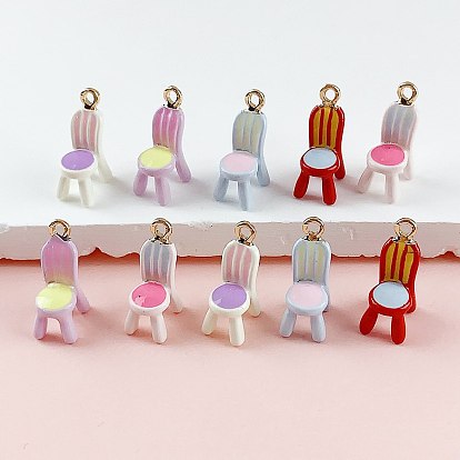 Подвески из эмали и сплава, подвески для стула, золотые