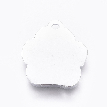 Enamel Pendants, with Platinum Plated Alloy Findings and Glitter Powder, Dog Paw Prints with Heart
