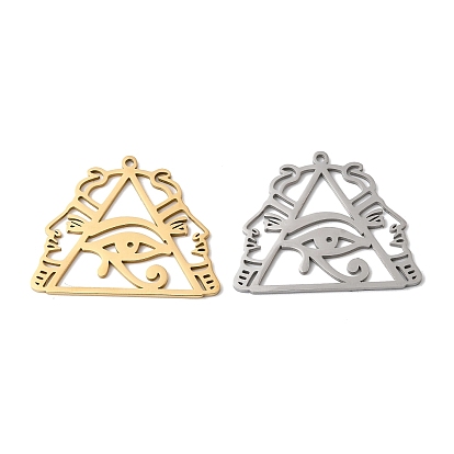 304 подвески из нержавеющей стали, Очарование глаза Гора, без свинца, без кадмии и без никеля