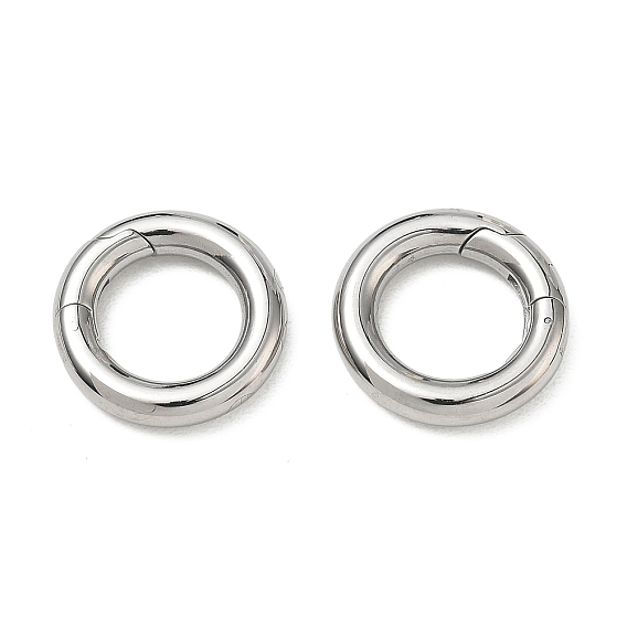 1 puerta de resorte de acero inoxidable, o anillos, revestimiento de iones (ip), anillo